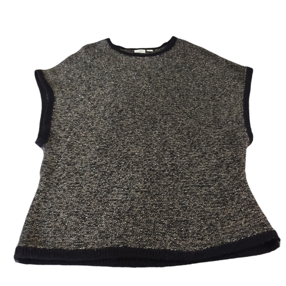 Cato Women's Gray Black Silver Sweater Size L - Picture 3 of 9